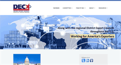 Desktop Screenshot of districtexportcouncil.org